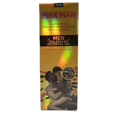 Homem dourado de MAXMAN que amplia a ampliação 50ml do pênis do óleo essencial