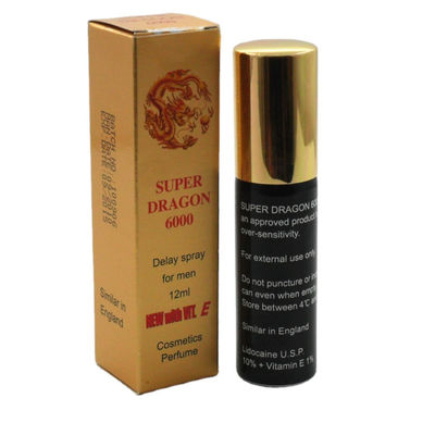Pulverizador masculino 10ml de Desensitizer do dragão 6000 super ativos rápidos nutritivo